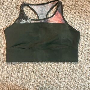 Women's Green Sports Bra